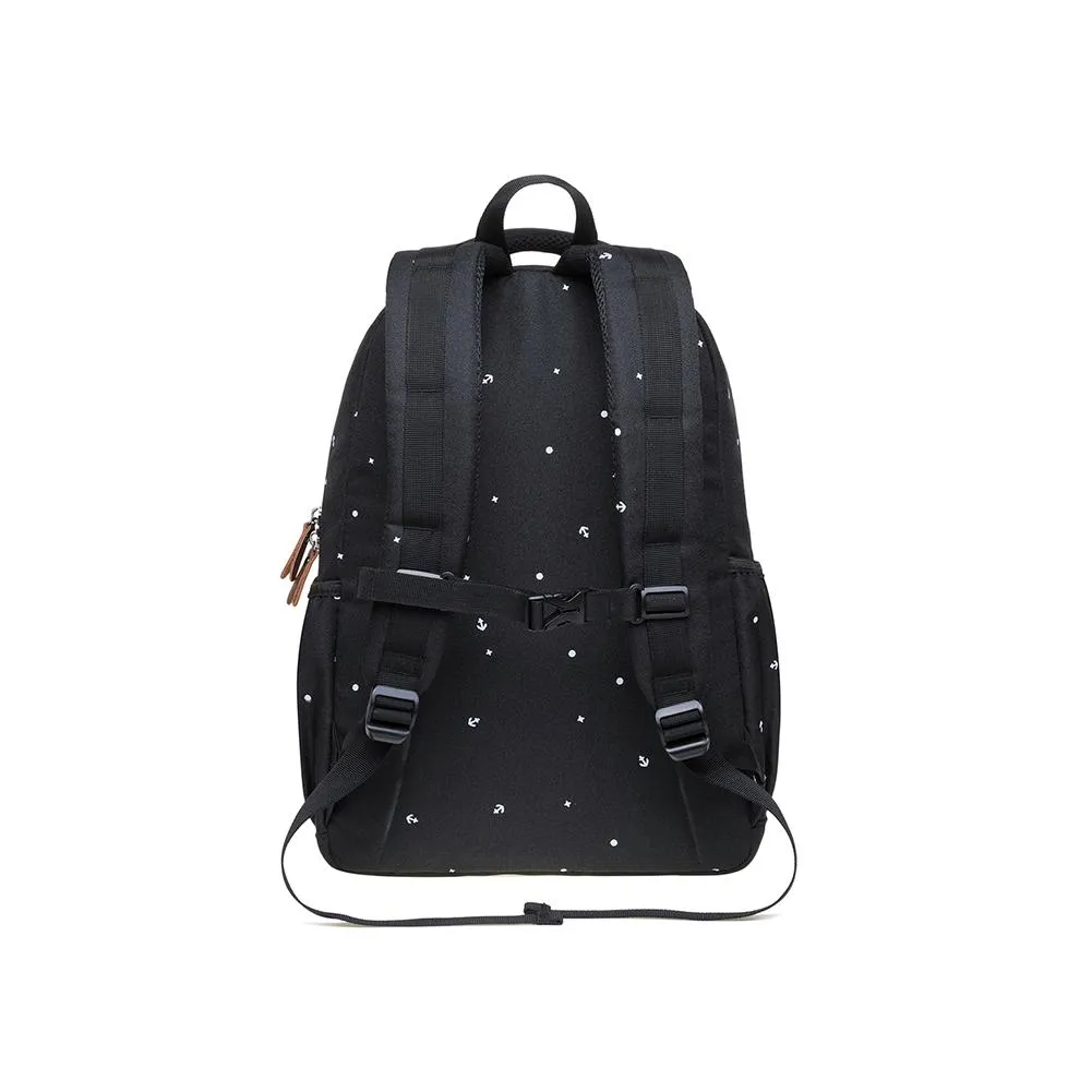 KAUKKO Backpack for School, K8008-1 ( Black / 18.9L )