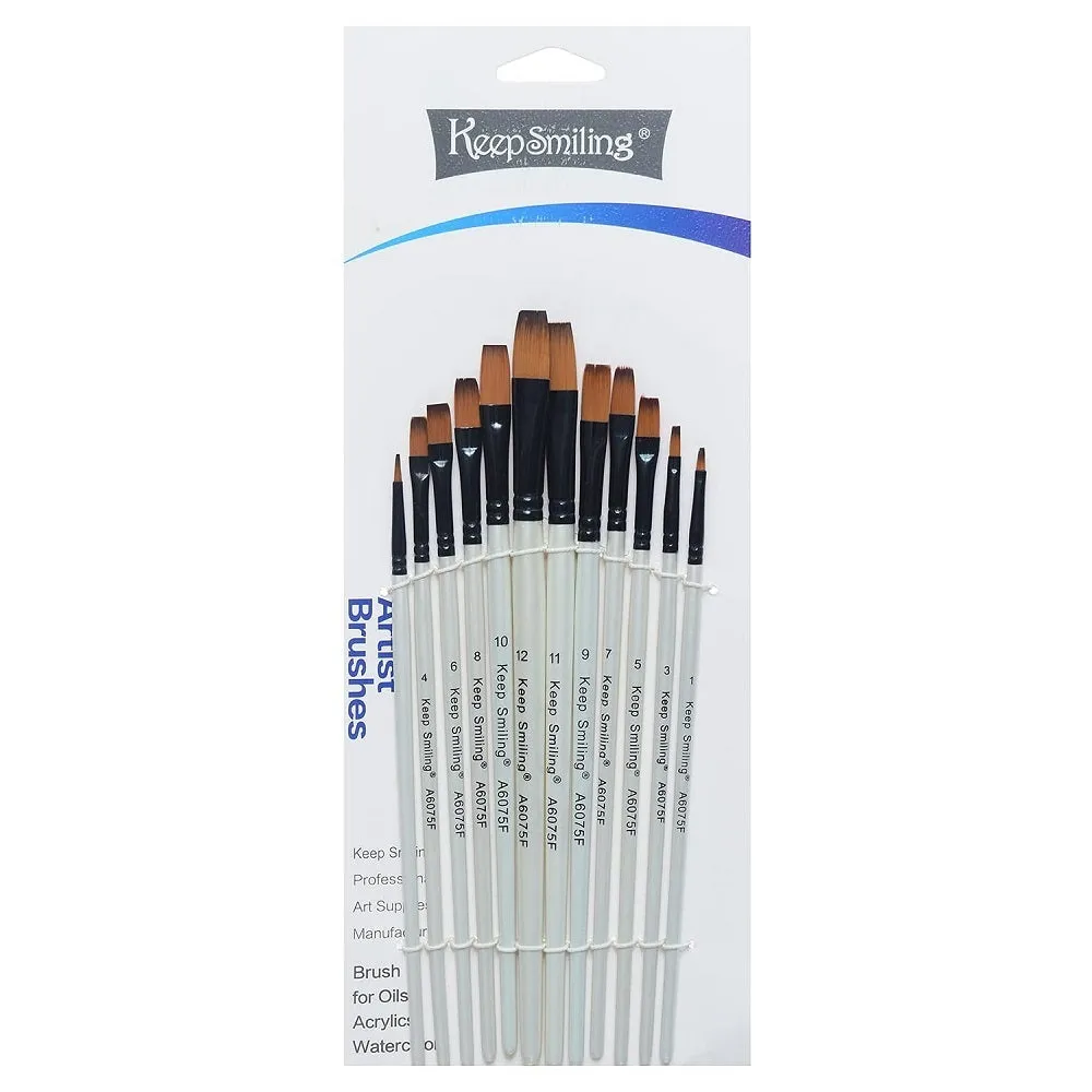 Keep Smiling  Artistic Brushes 12Pcs Set