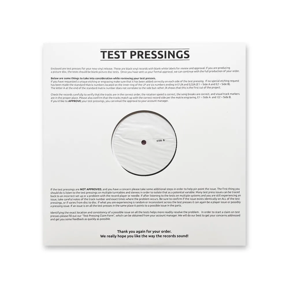 Kent - Kent en scène   Bonus - Test Pressing