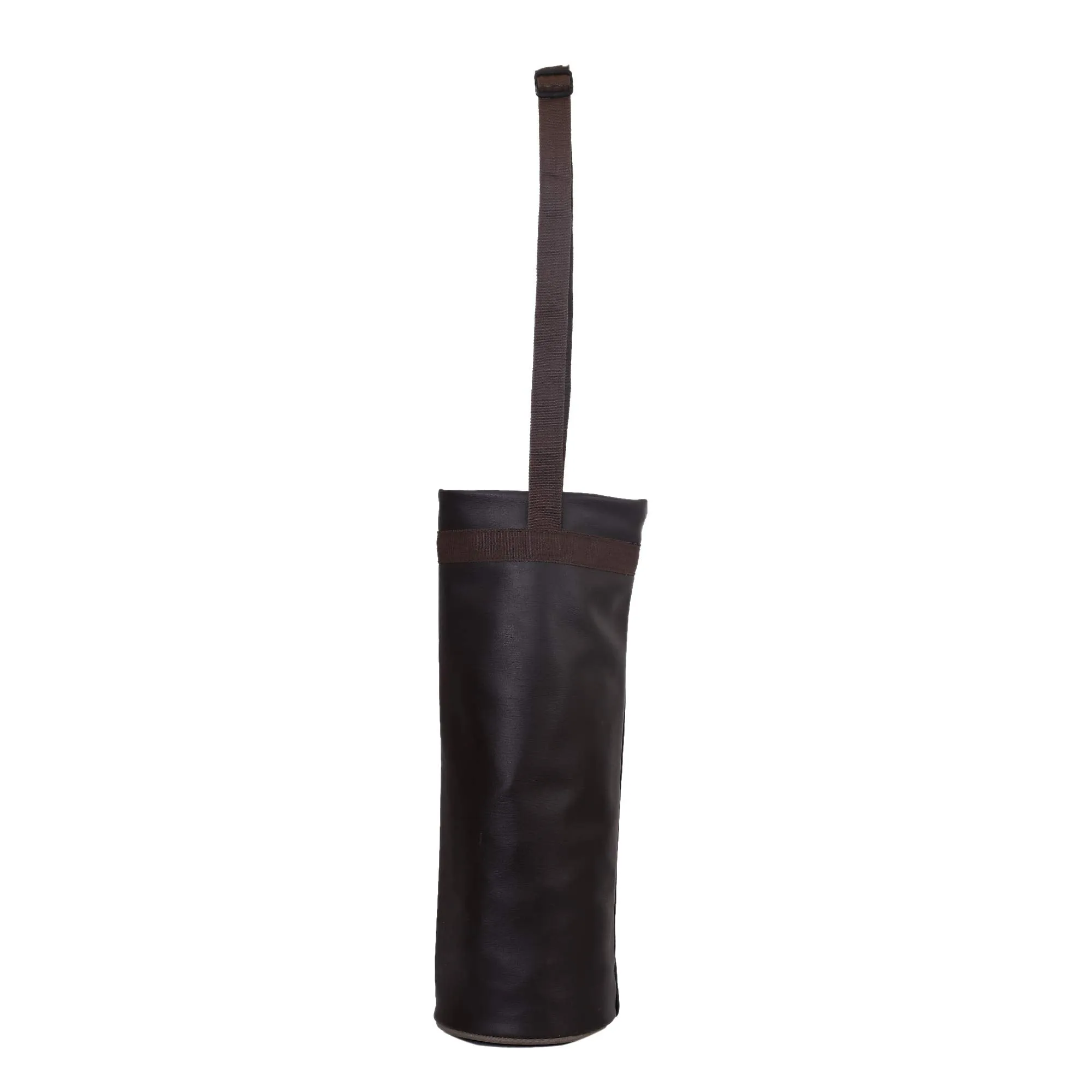 Kuber Industries Leather Insulated Round Water Bottle Cover/Bag,2.5 Litre (Brown)-KUBMART11191