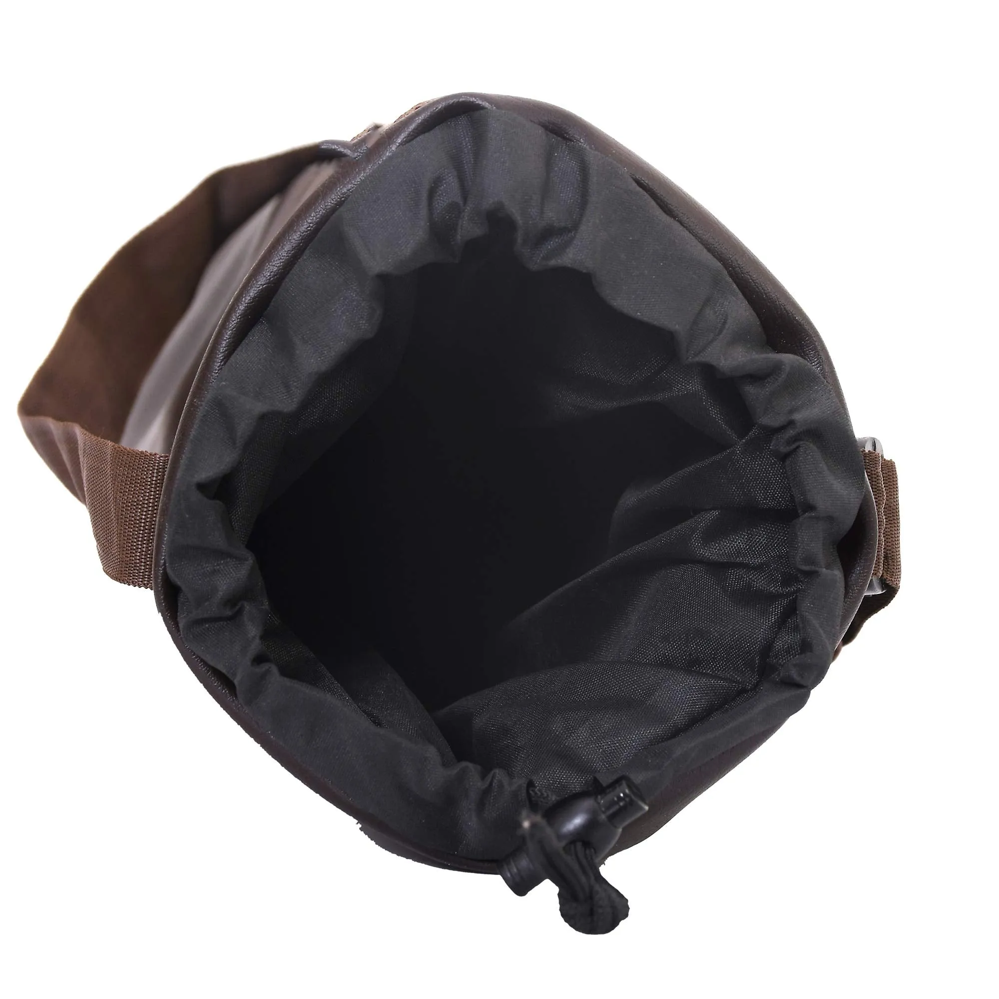 Kuber Industries Leather Insulated Round Water Bottle Cover/Bag,2.5 Litre (Brown)-KUBMART11191