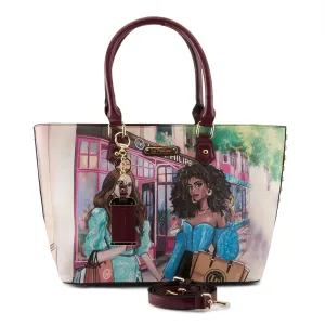 LA PHILIPE LP1021-5 SHOPPING IN THE CITY HANDBAG-TOTE