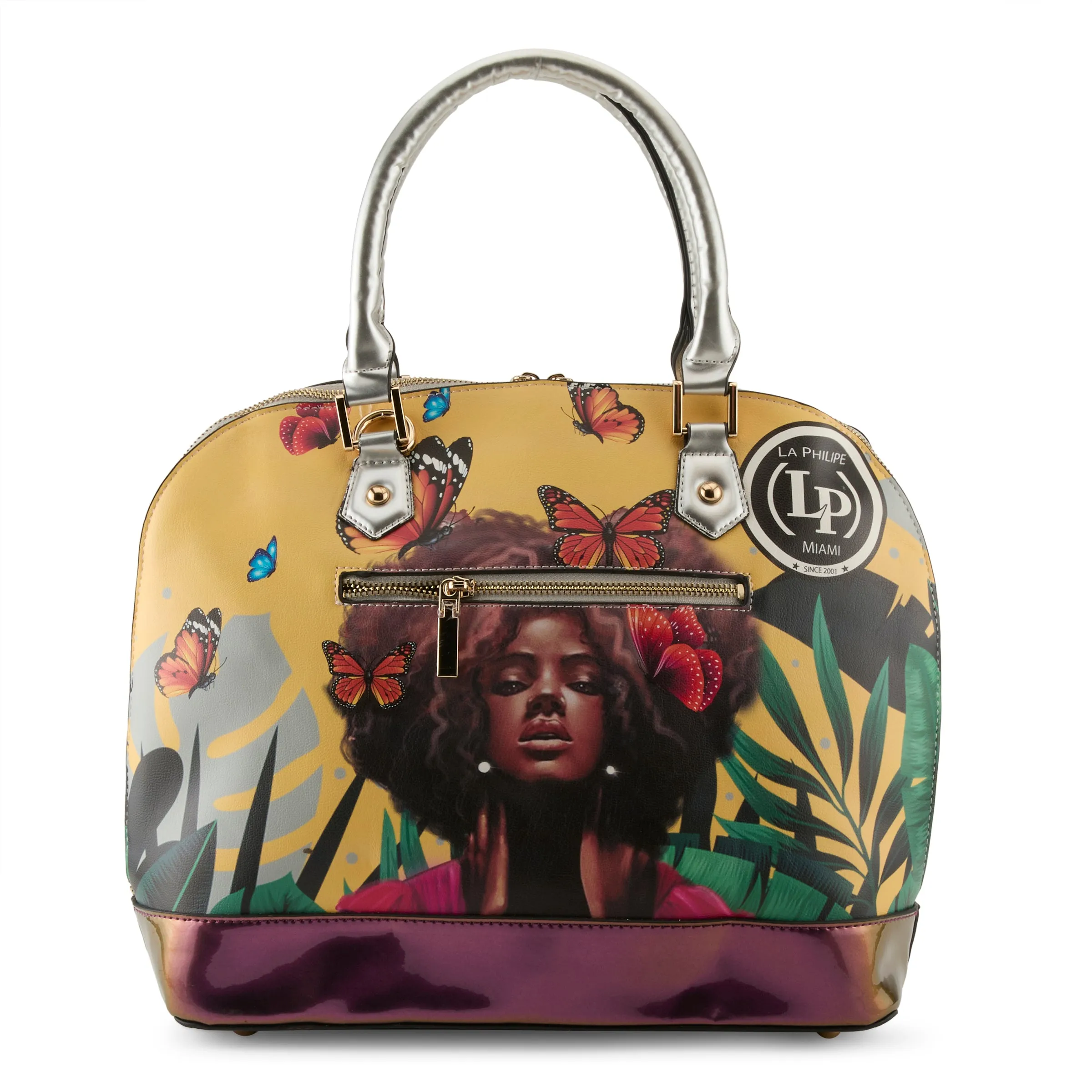 LA PHILIPE LP1027-12 BUTTERFLY FLY HANDBAG-OVAL