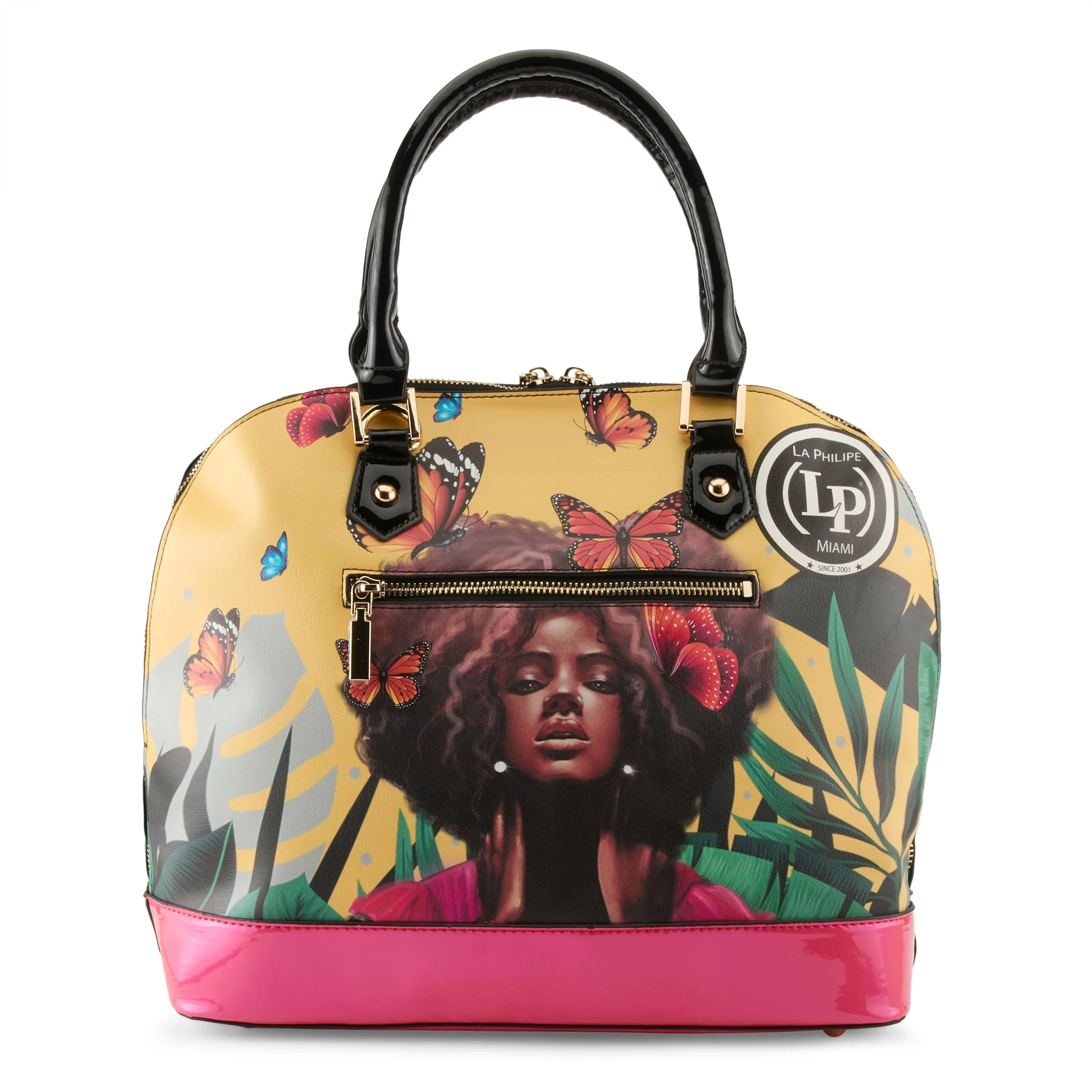 LA PHILIPE LP1027-12 BUTTERFLY FLY HANDBAG-OVAL