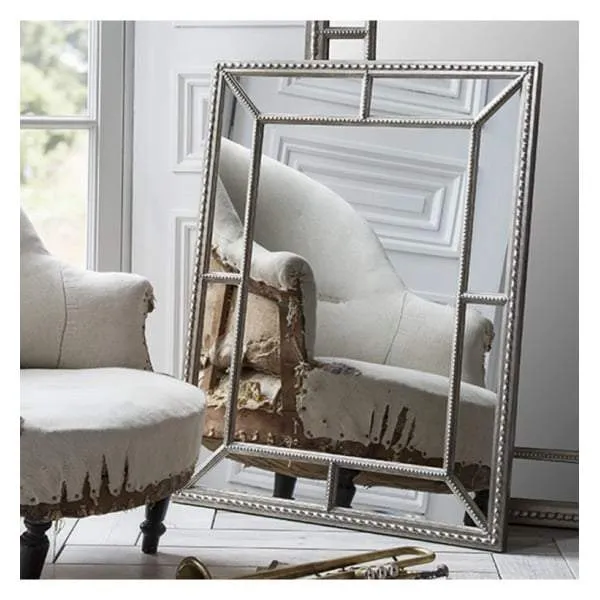 Lanus Rectangle Mirror Pewter Finish 775x975mm
