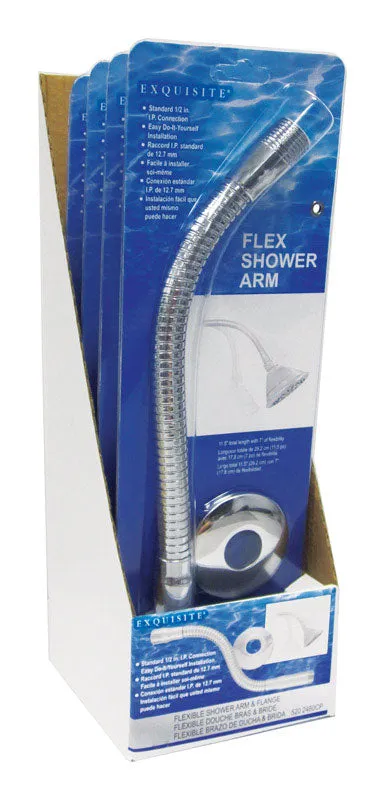 LDR Exquisite Chrome Stainless Steel Shower Arm