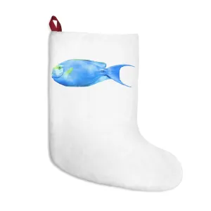 Light Blue and Yellow Fish Christmas Stockings