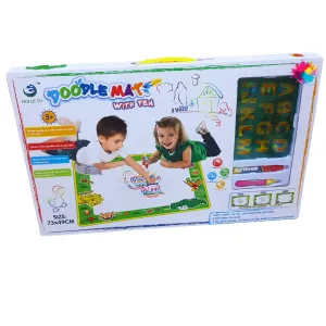 Magic Doodle Mat with Water Pen - Reusable Drawing Mat for Kids Ages 3 