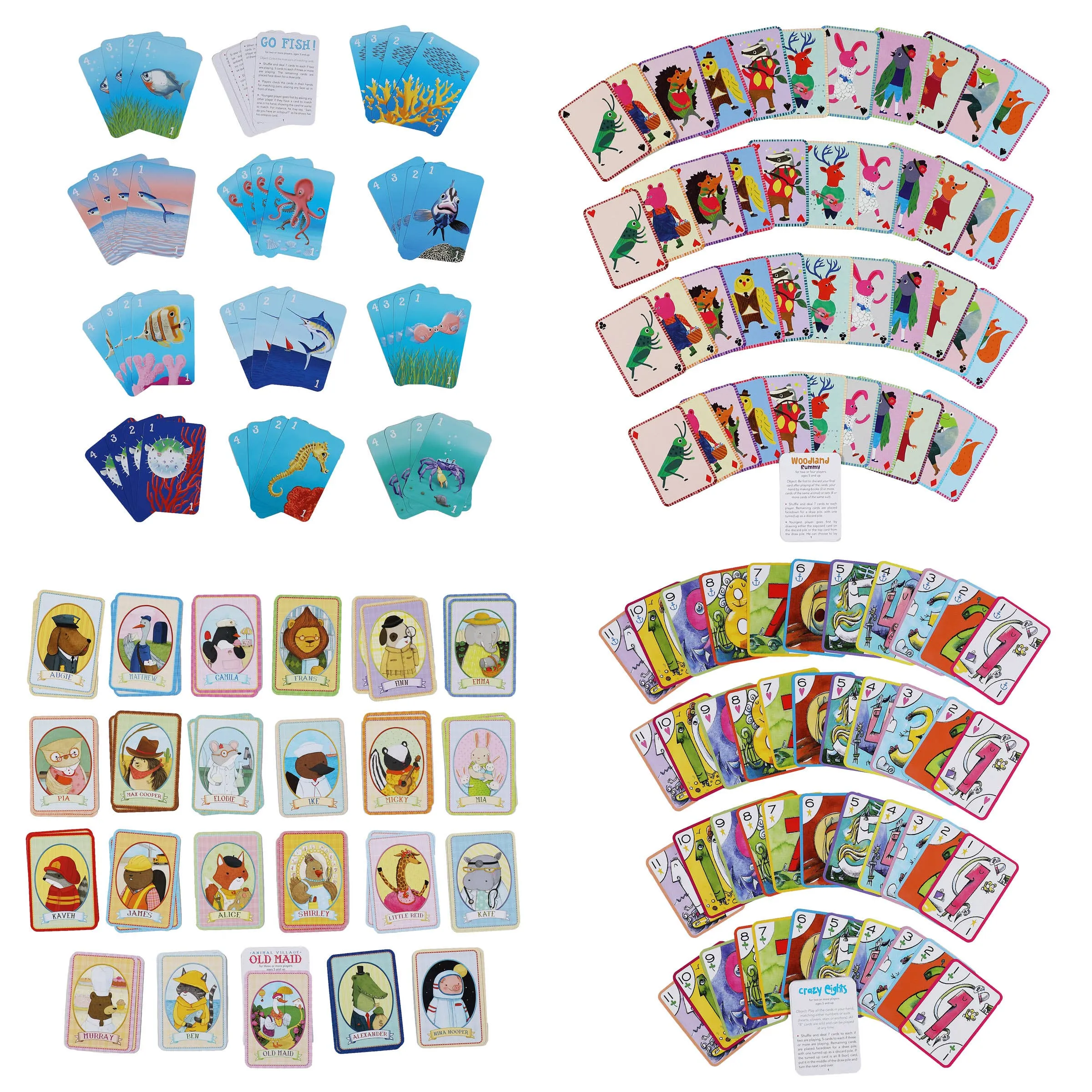 Miniature Playing Cards - Woodland Rummy