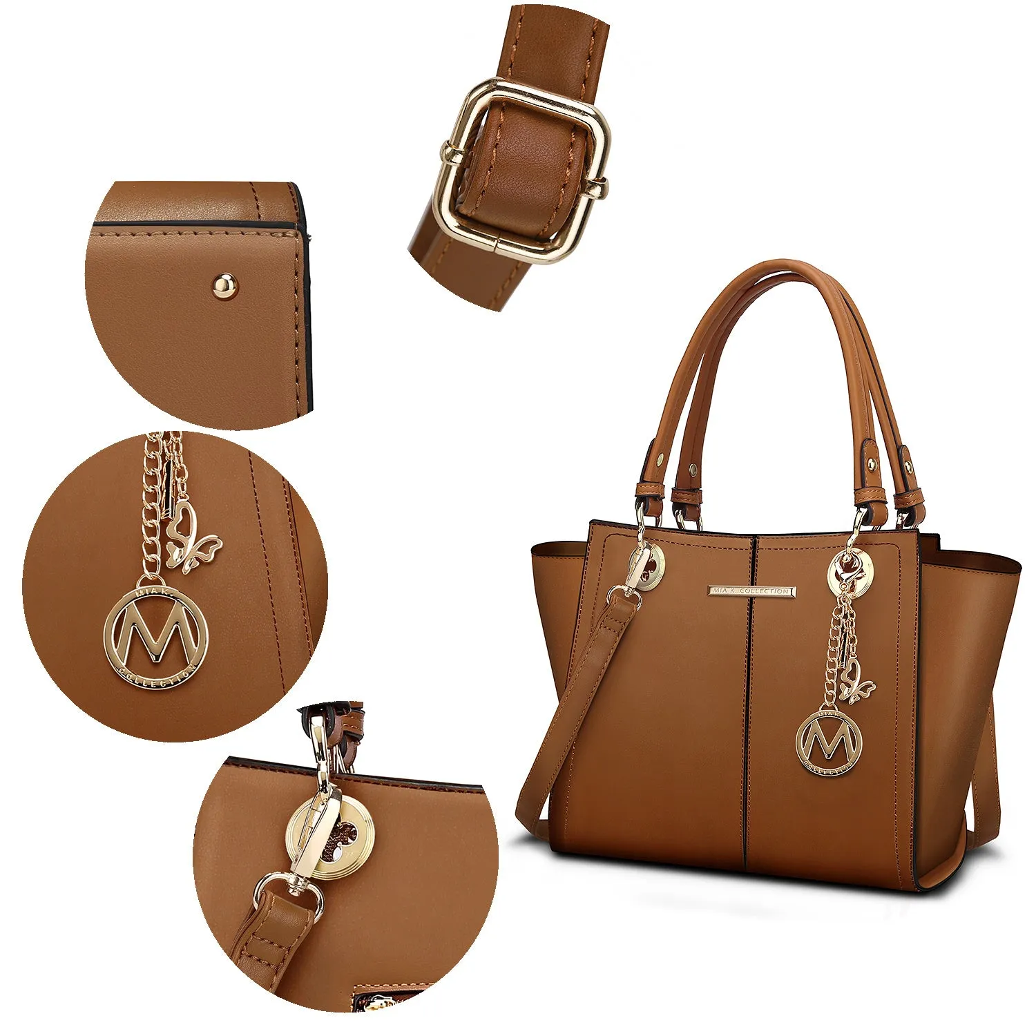 MKF Collection Ivy Vegan Leather Women Tote Bag with wallet by Mia k