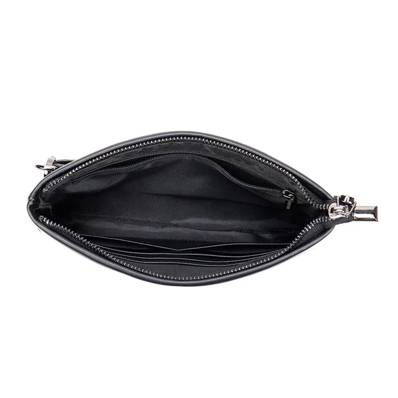 Modern Charm Leather Clutch