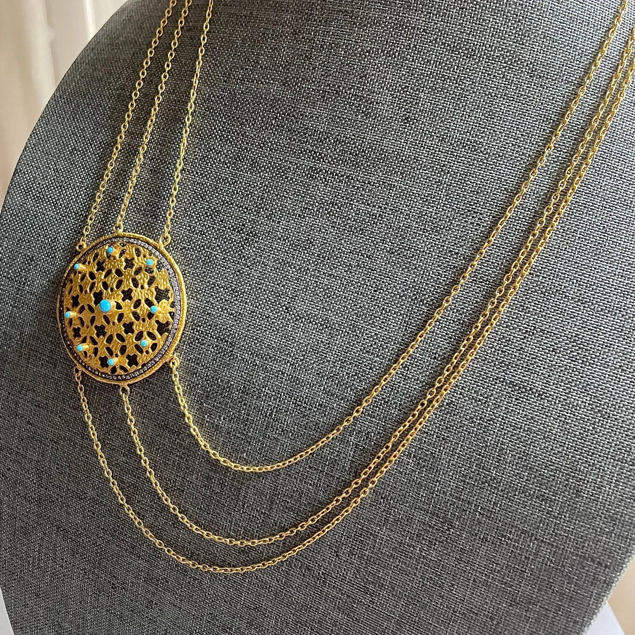 Modeste Necklace With Turquoise