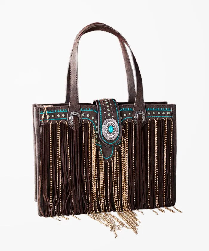 Montana West Concho Fringe Concealed Carry Tote