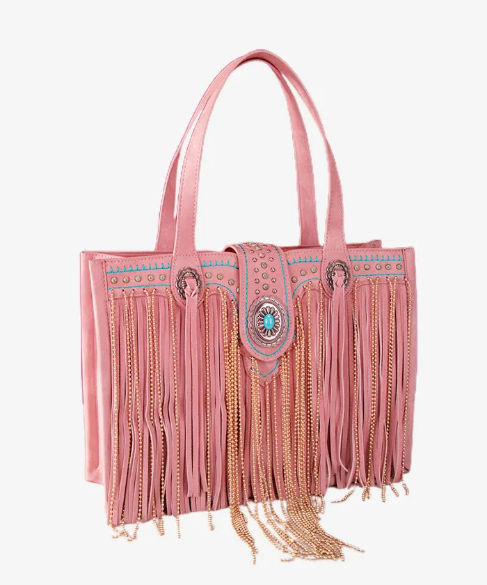 Montana West Concho Fringe Concealed Carry Tote
