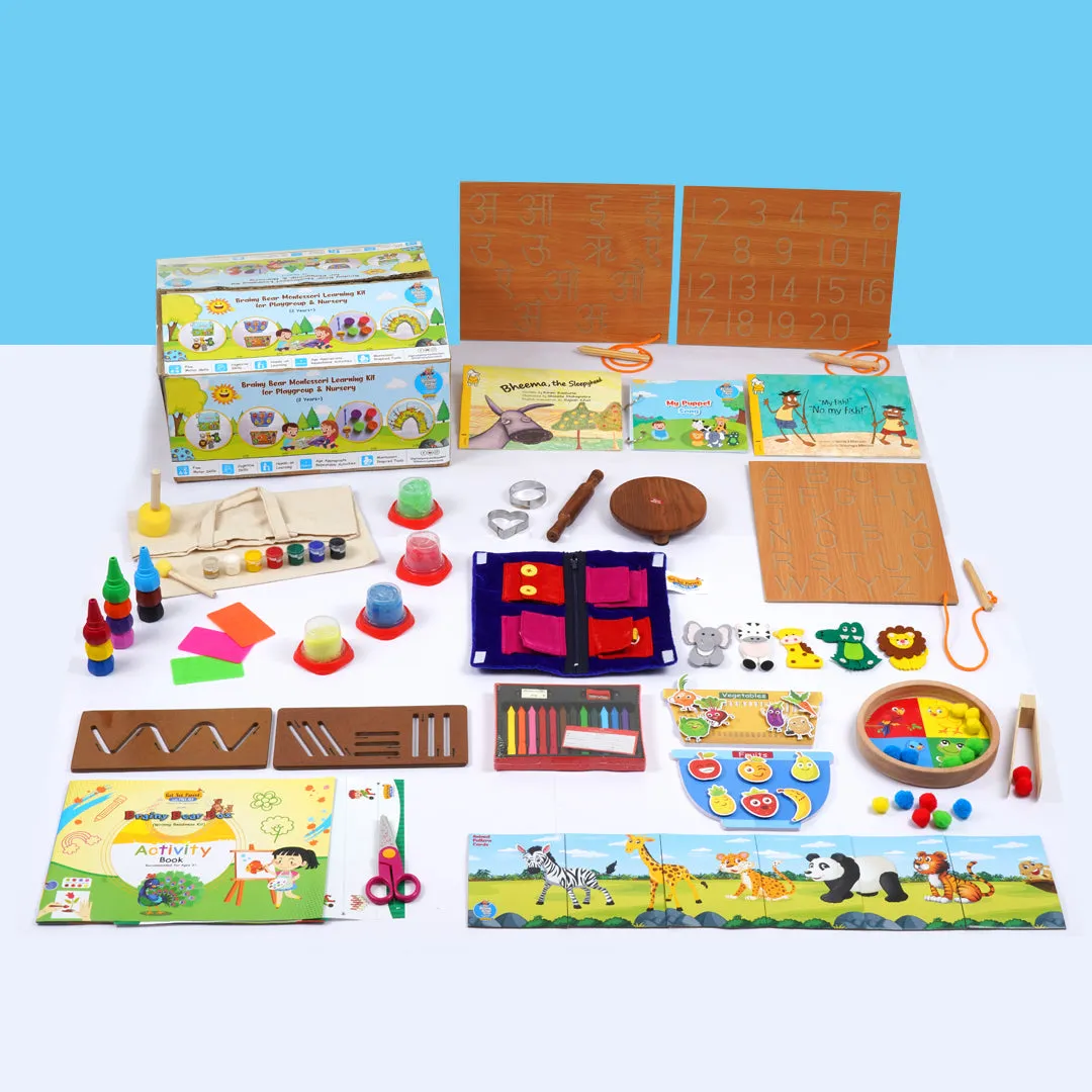 Montessori Learning Kit for Play Group & Nursery (2-3 Years)