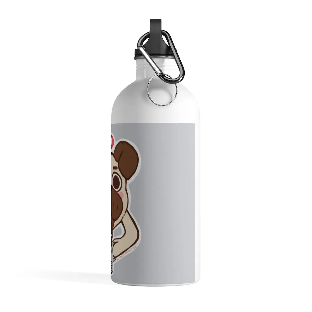 More Pug Coffee Stainless Steel Water Bottle