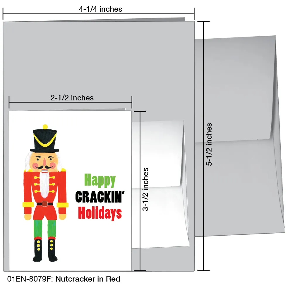 Nutcracker In Red, Greeting Card (8079F)