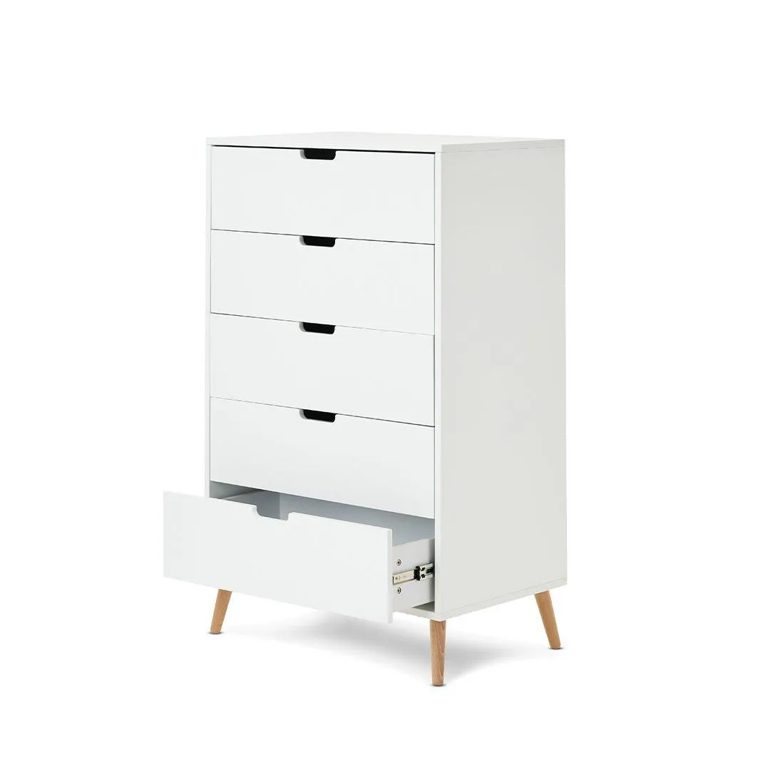 Obaby Maya Tall Boy - White   Natural