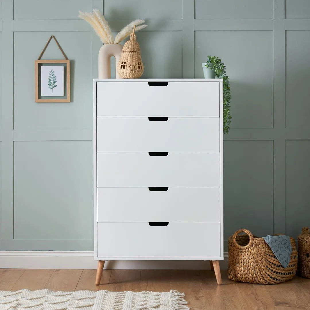 Obaby Maya Tall Boy - White   Natural