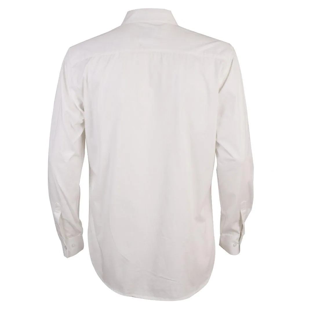 Obeezi Exquisite  Patterned Designed White Shirt