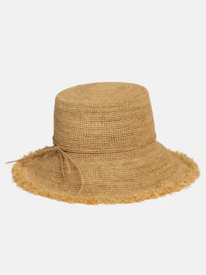 Packable Raffia Bucket Hat
