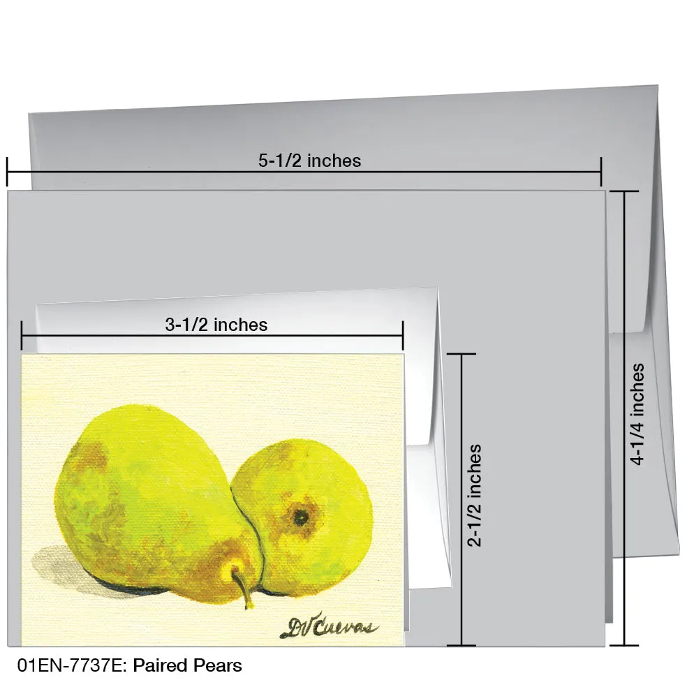 Paired Pears, Greeting Card (7737E)