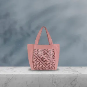 Pink Printed Laptop Bag for women