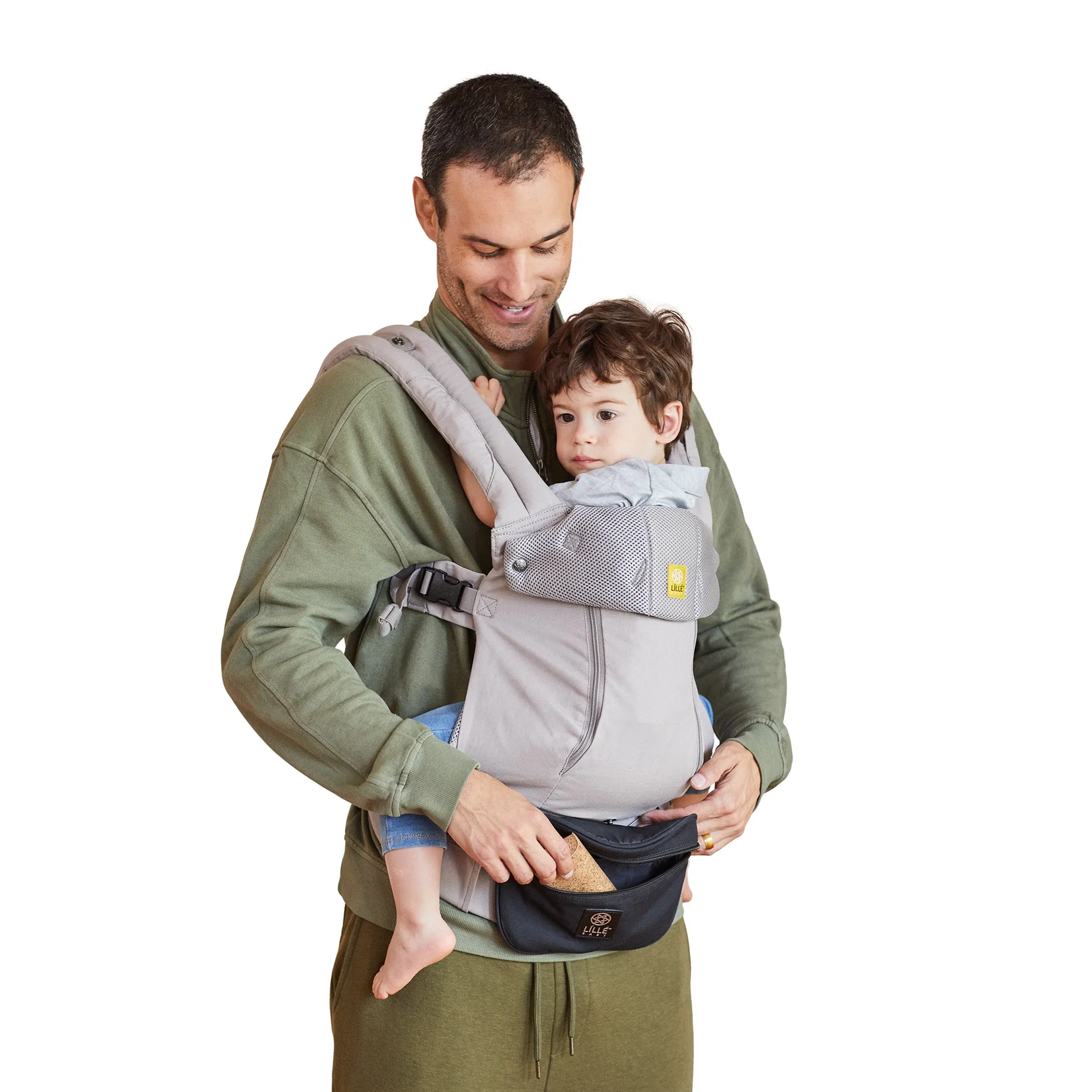 Pocket Pouch Universal Baby Carrier Pocket - Black