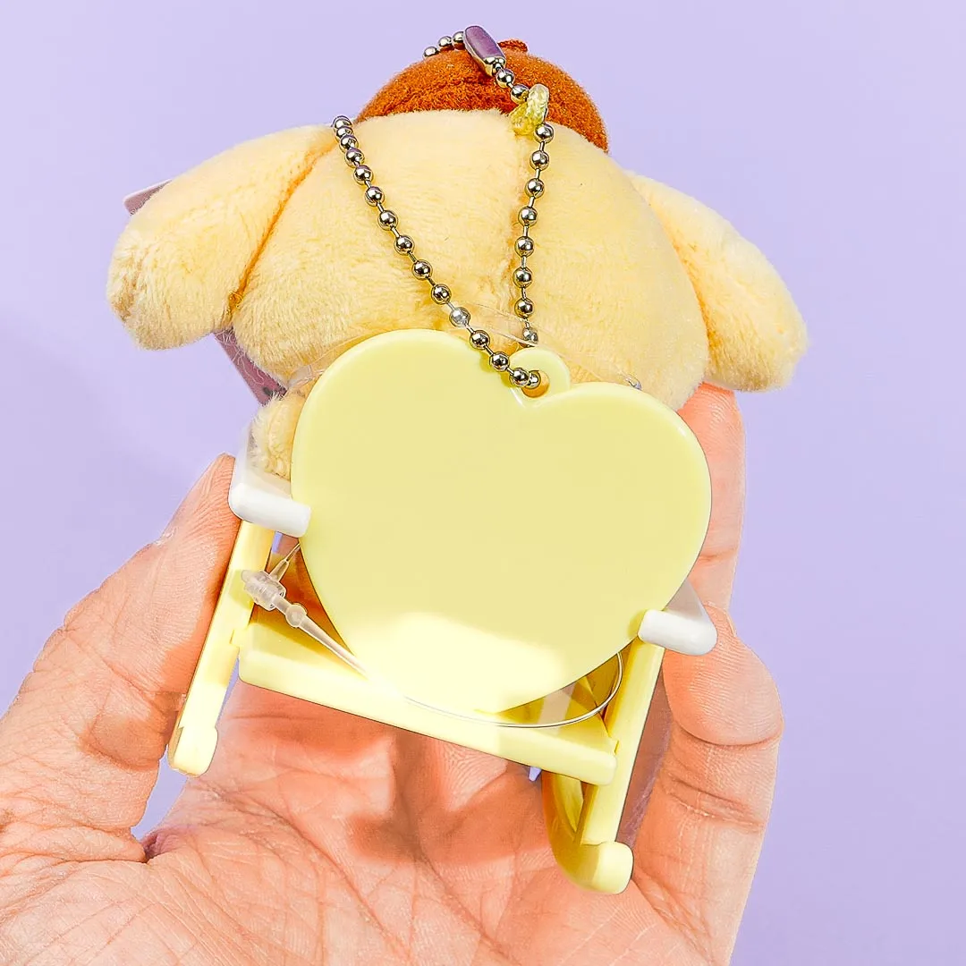 Pompompurin Baby Plushie Charm With Rocking Chair