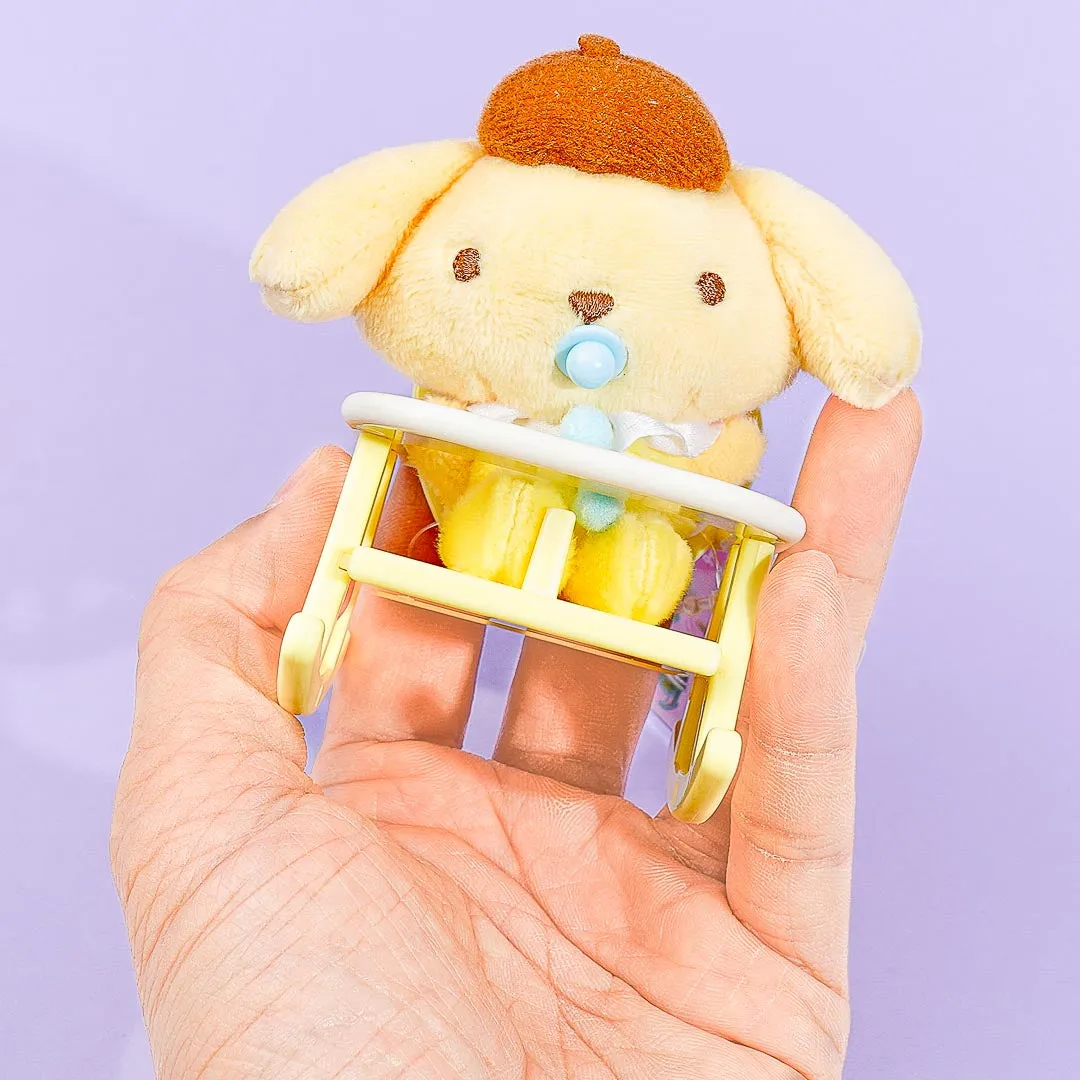 Pompompurin Baby Plushie Charm With Rocking Chair