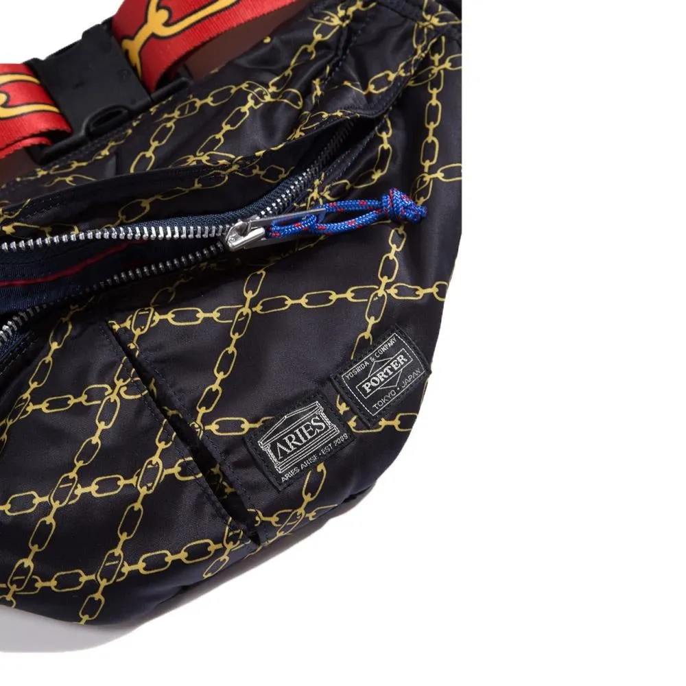 porter by yoshida x aries waist bag (black)