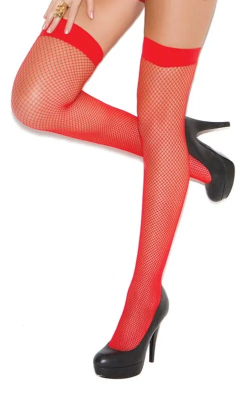 Queen Basic Fishnet Thigh High