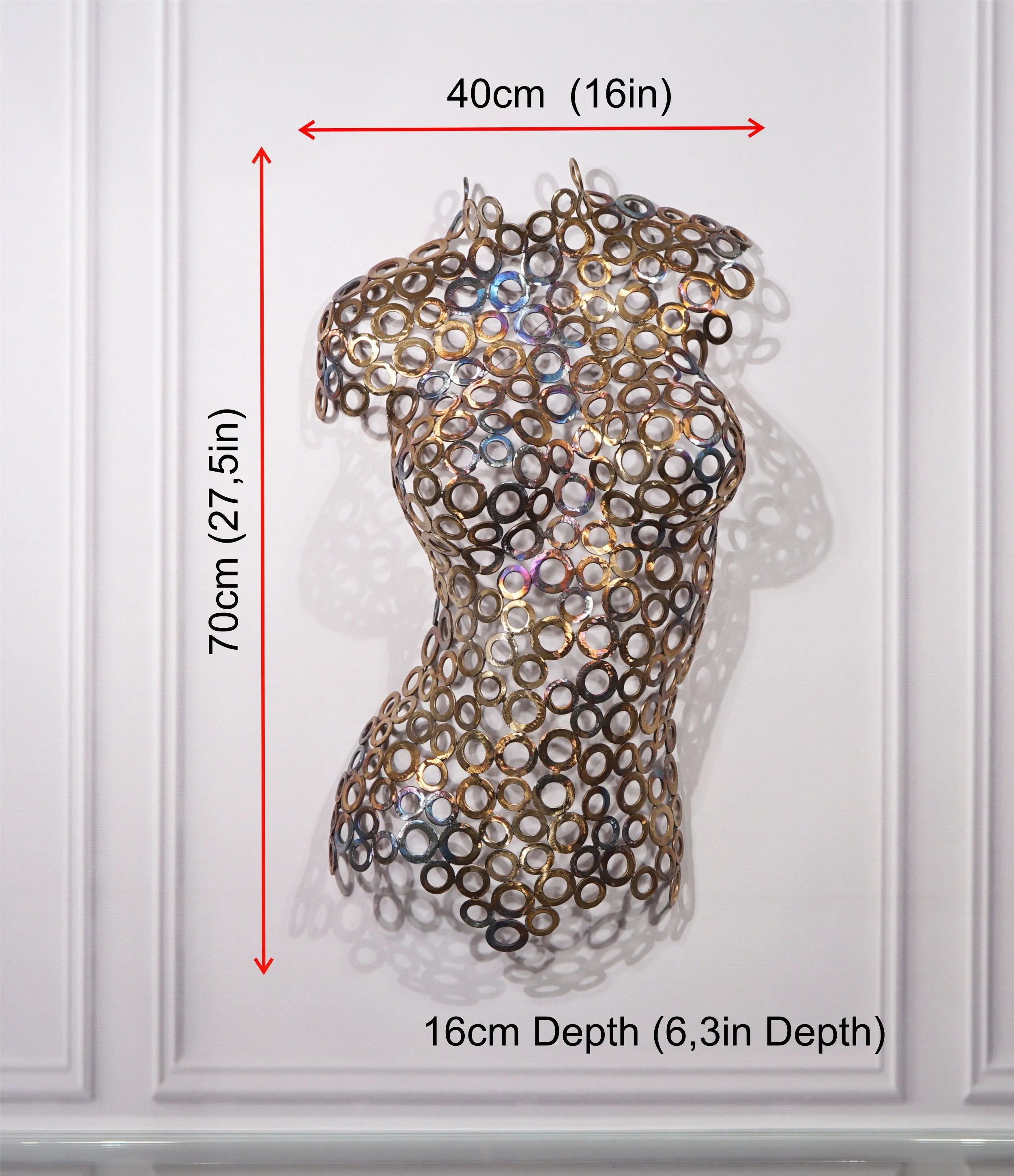 "Aurora's Mantle" Artistic Handcrafted Wall Art
