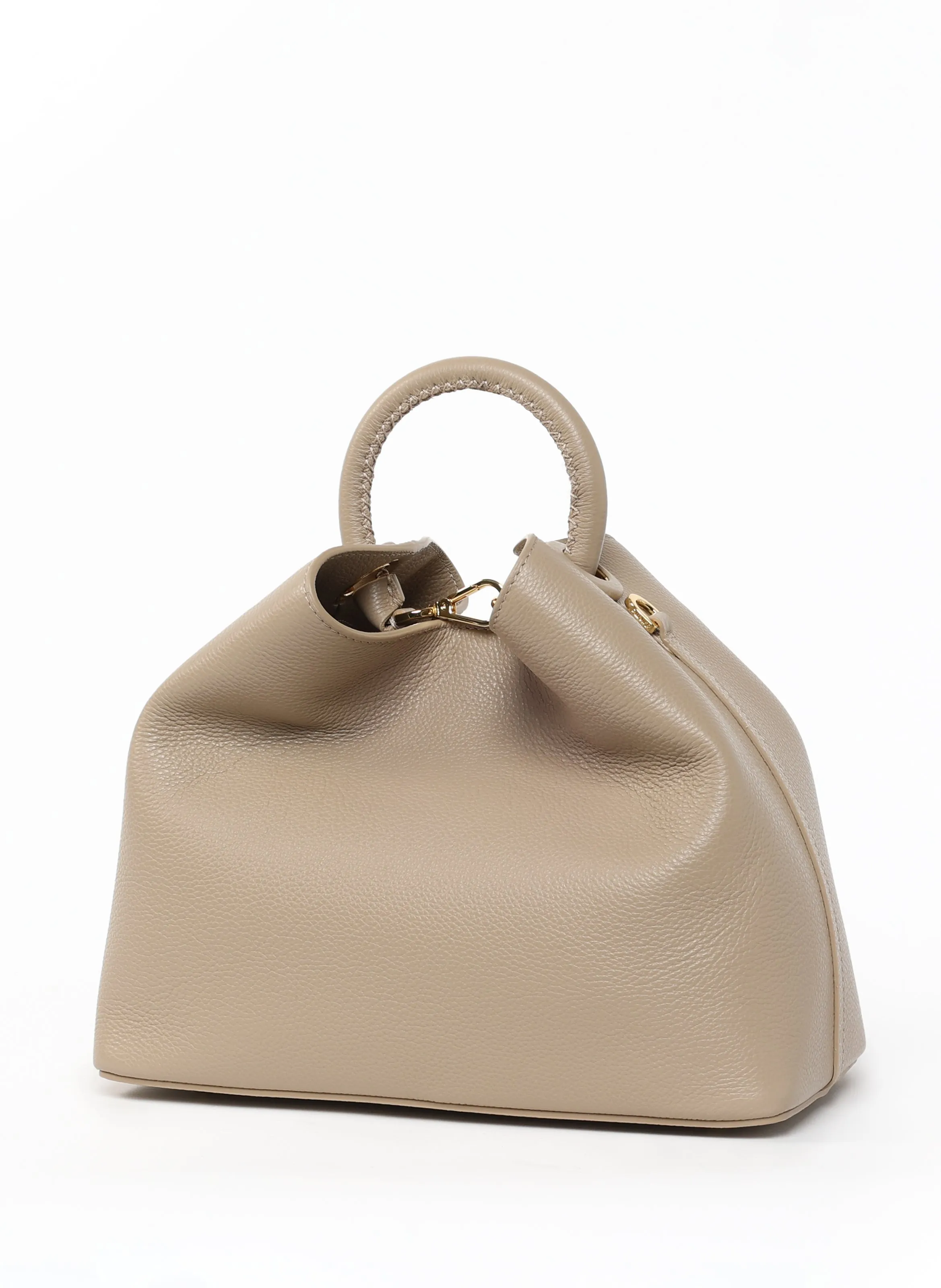 Raisin Pebbled Leather Taupe