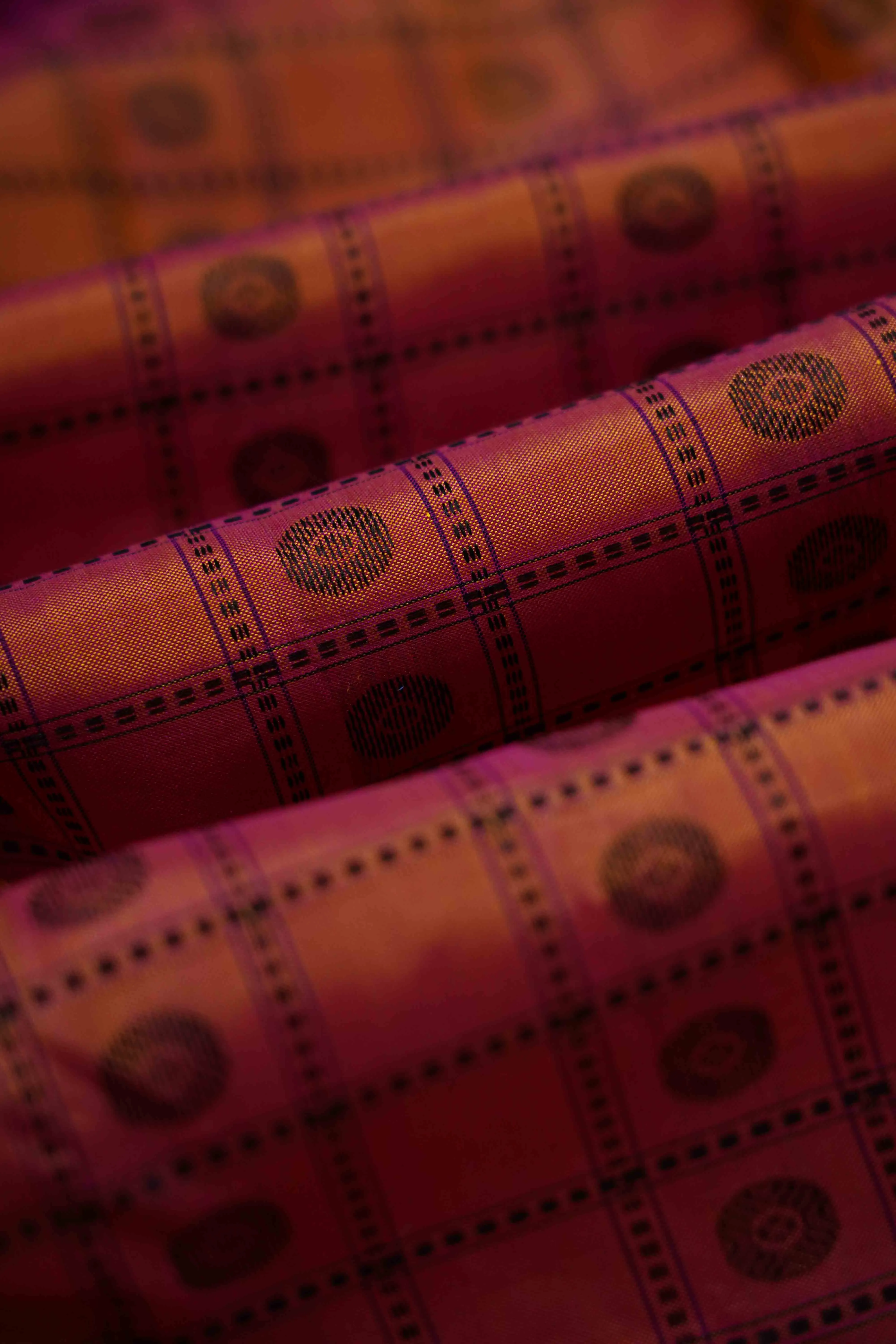 RAMBUTAN RED WITH MANGO YELLOW PURE KANCHIVARAM SILK SAREE