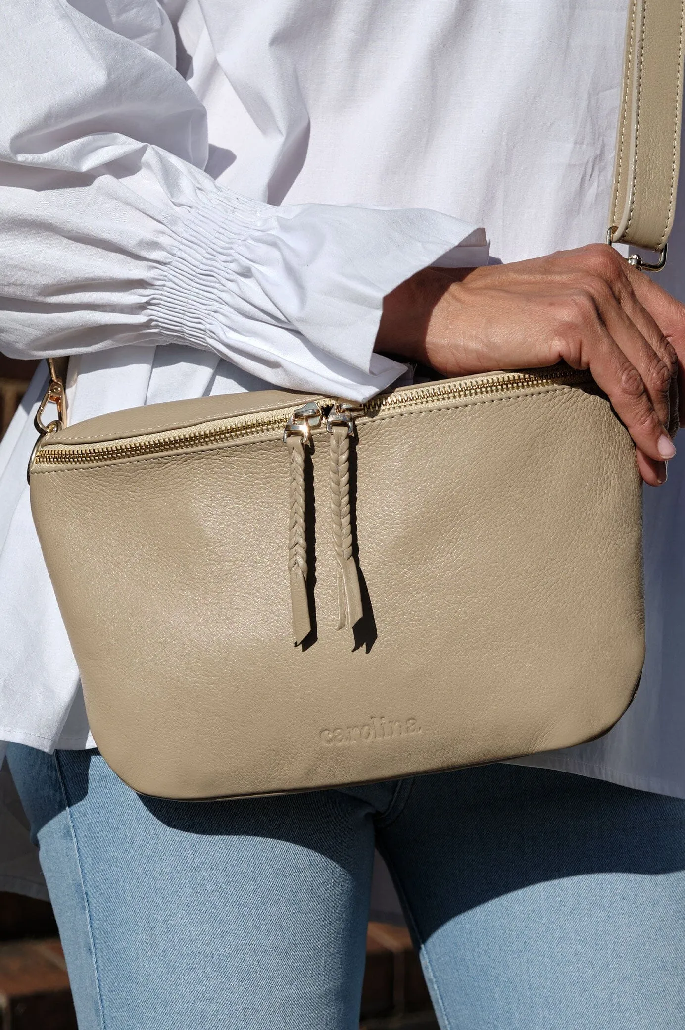 Ramona Leather Handbag Nude