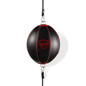 RingMaster Sports Double End Round Speed Ball BoxR Series Synthetic Leather Red/Black