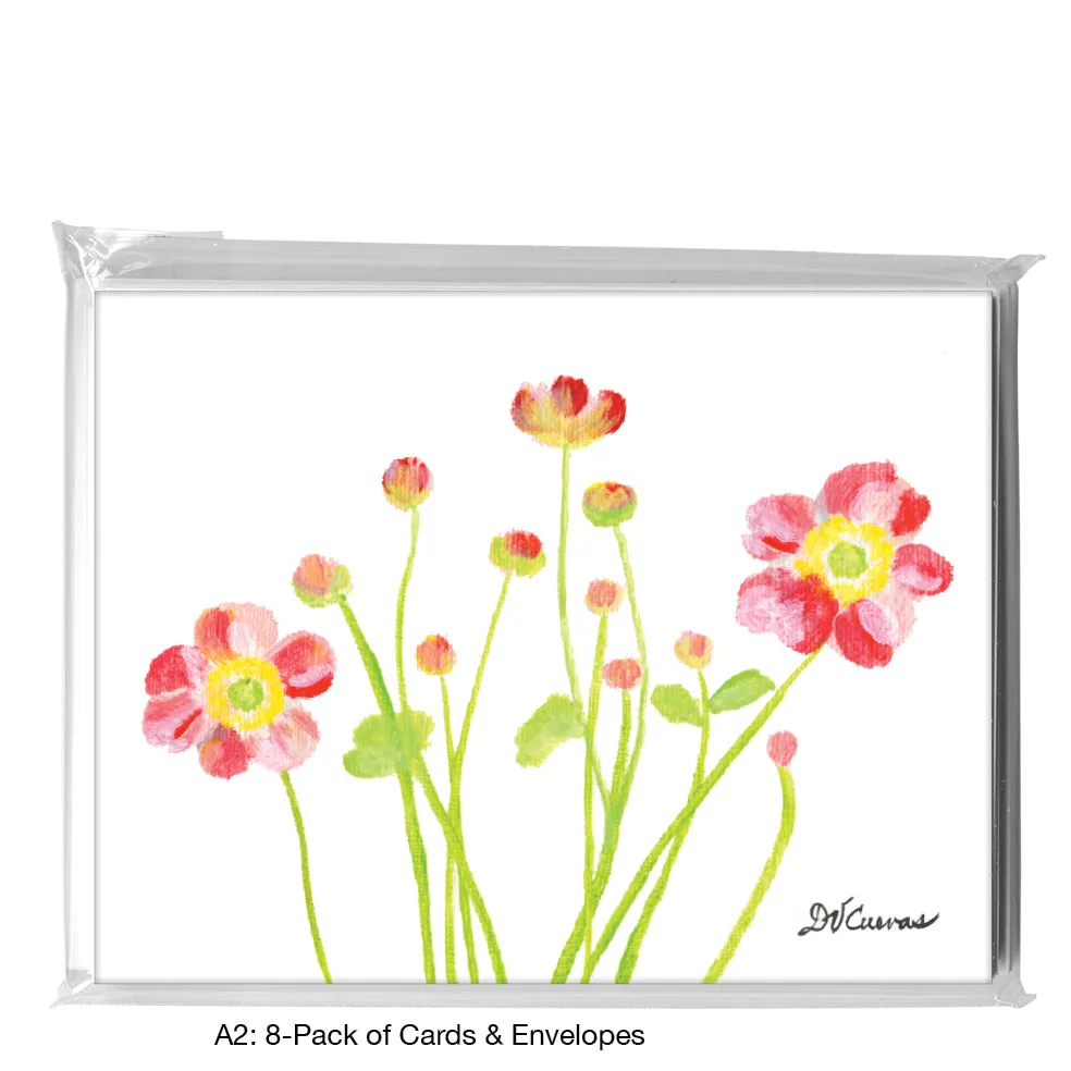 Robustissima Anemones, Greeting Card (7677D)