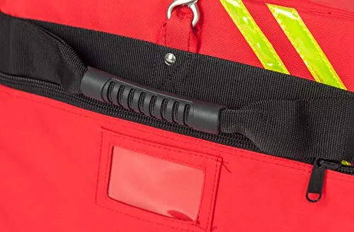 Rolling Firefighter Gear Bag Fireman Equipment Duffel with Wheels Paramedic Wheeled Travel Bags Helmet Pocket