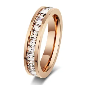 Rose Gold Titanium Ring