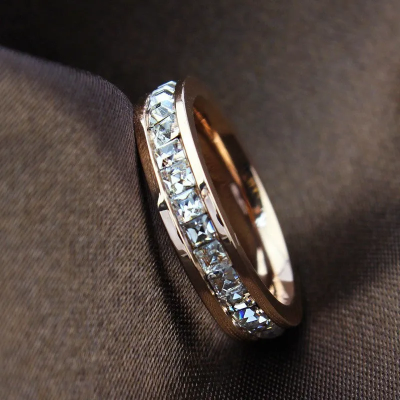 Rose Gold Titanium Ring