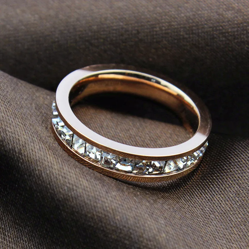 Rose Gold Titanium Ring
