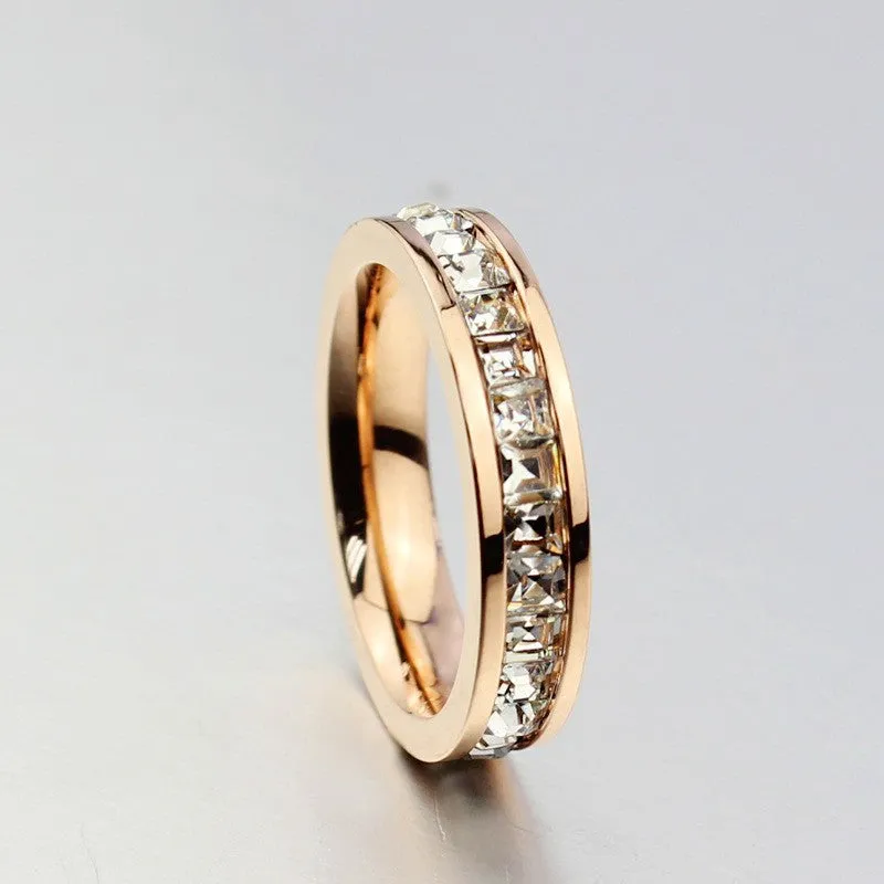 Rose Gold Titanium Ring