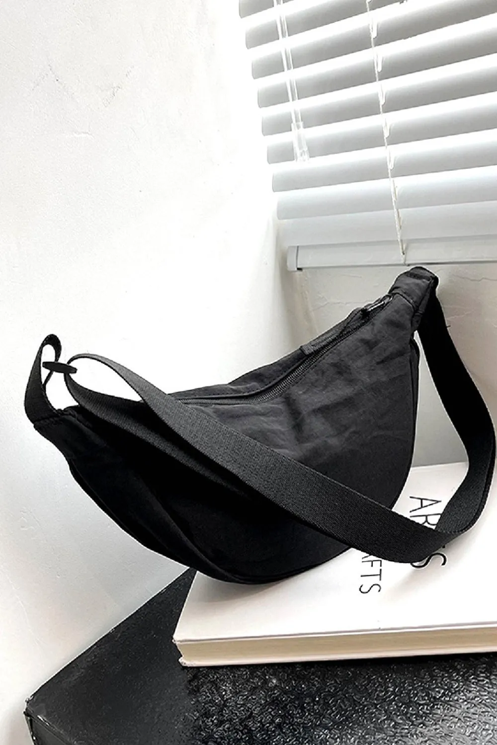Round Mini Crescent Crossbody Shoulder Bag