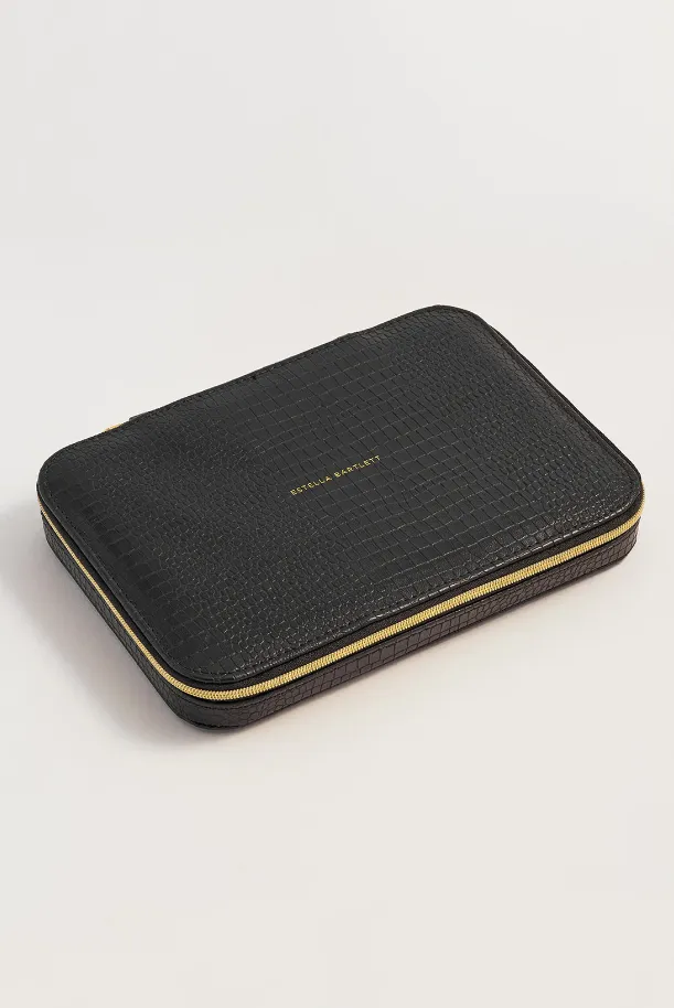 Slim Black Jewelry Box