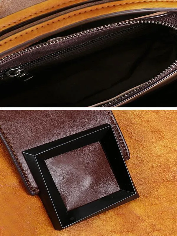 Small Luxy Retro Leather Handbag Crossbody Bag