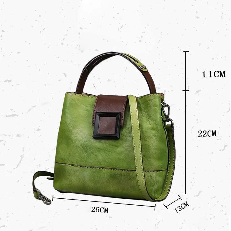 Small Luxy Retro Leather Handbag Crossbody Bag