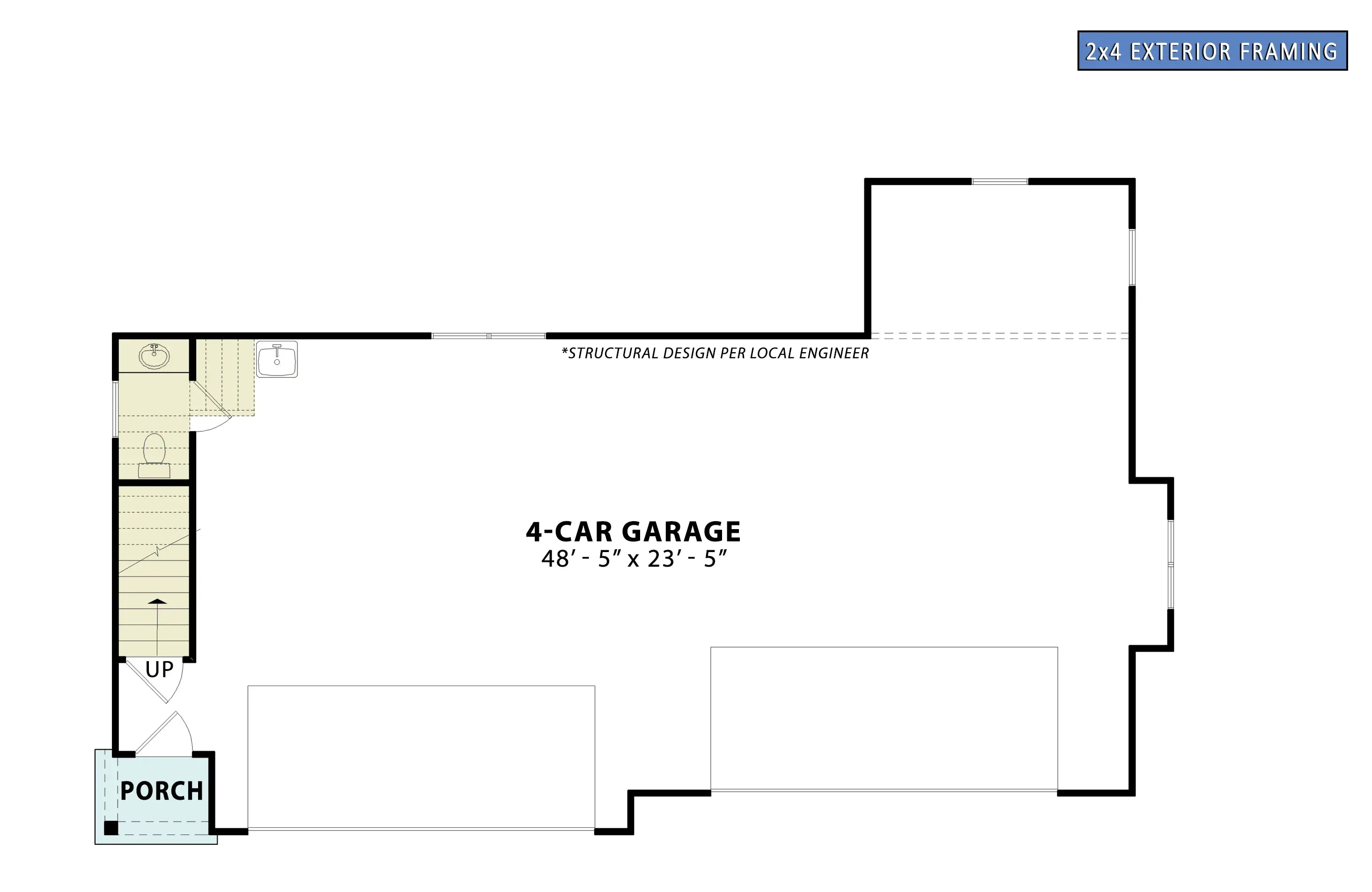 Spacious 1,436 sq ft Garage with Four Bays and Bonus Room