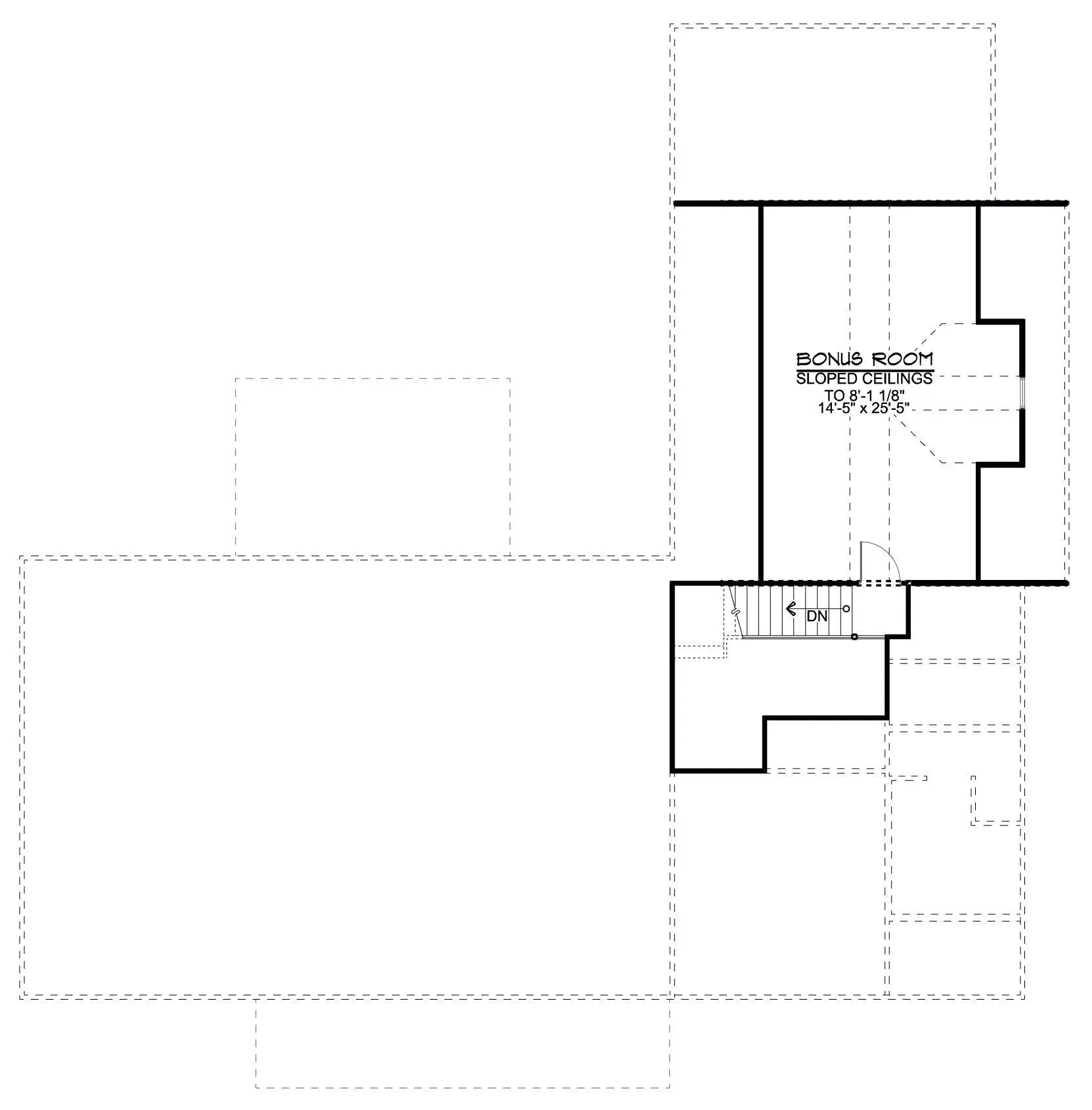 Spacious 4-Bedroom Home Plan with Side-Load Garage and Porch