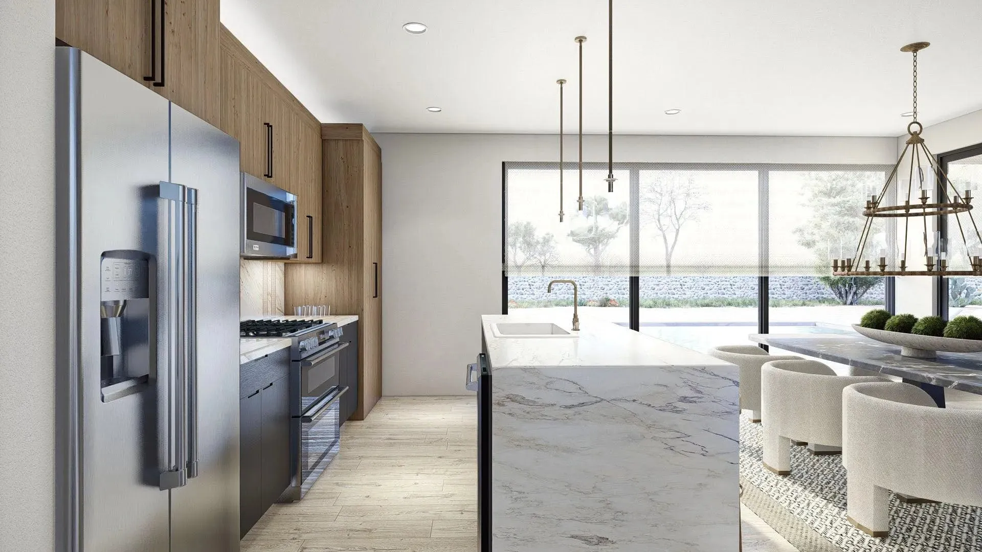 Spacious 4-Bedroom Home with Side-Loading Garage and Modern Design